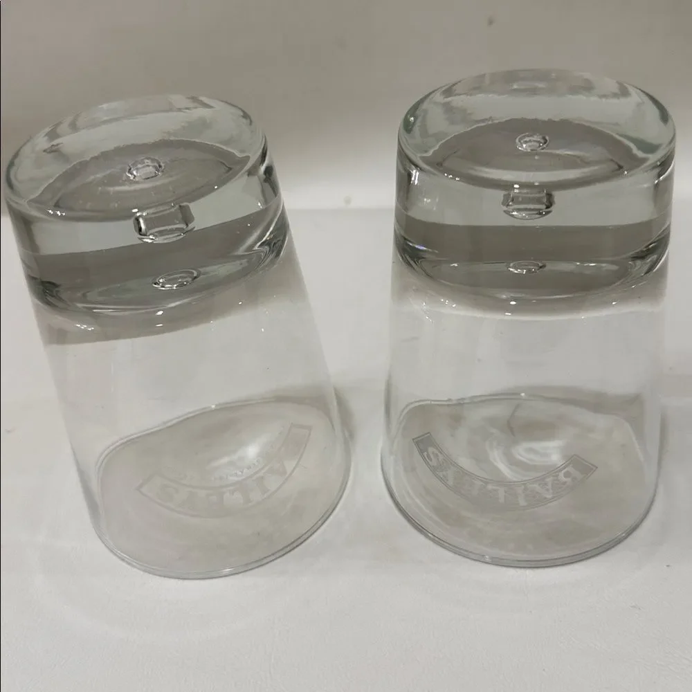 Baileys Irish Cream Liquor Rocks Glasses Drinking Dining Home Bar Cocktail Set 2